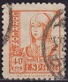 Spain 1937 Isabella the Catholic 40 CTS Orange Edifil 824. 824 u. Uploaded by susofe